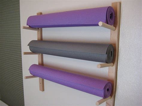 yoga mat storage wall